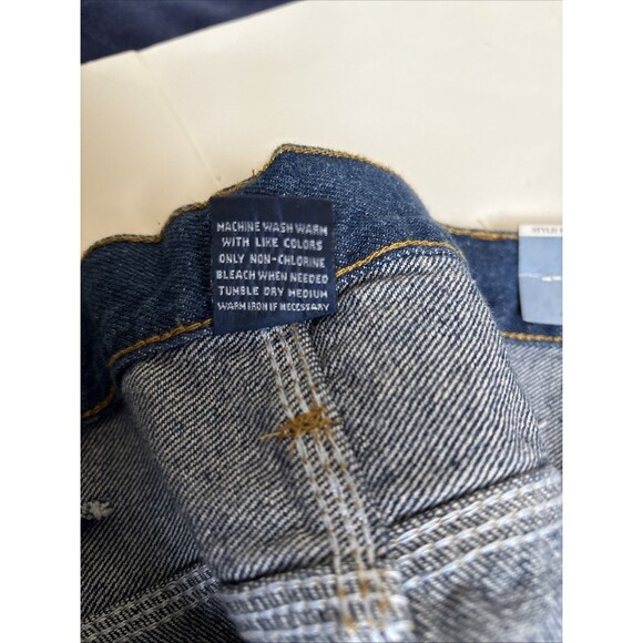 NWT Big Men's RK Brand Blue Denim Carpenter Relaxed 100% Cotton Size 44x29 - Picture 7 of 8